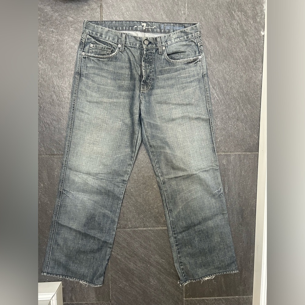7 For All Mankind Men’s Vintage Gray Jeans